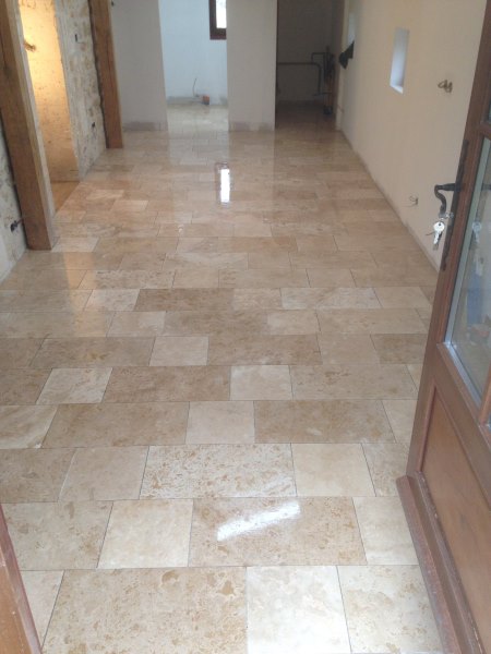 Tiled Hallway